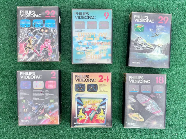Philips - Videopac - Lotto Vintage di 6 Giochi Philips...