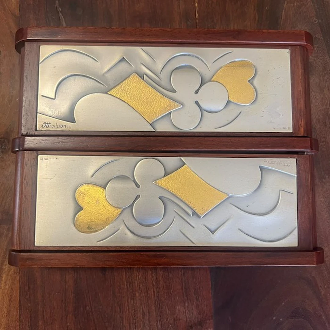 ottaviani - Box - Silverplated - Playing card holder