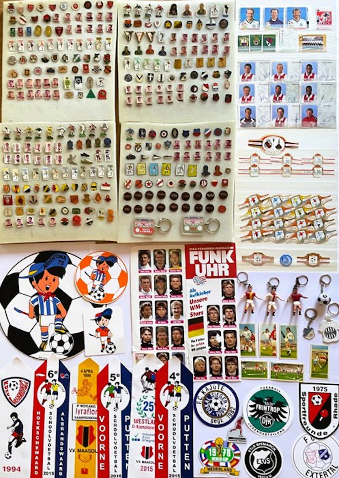 Football memorabilia - collection of 400 different football items (1960–2020)