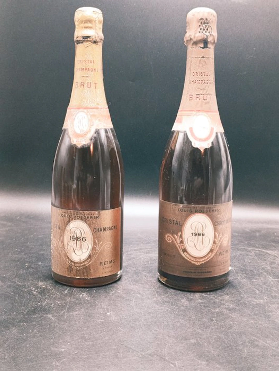 1966 Louis Roederer, Cristal - Reims - 2 Bottles (0.75L)