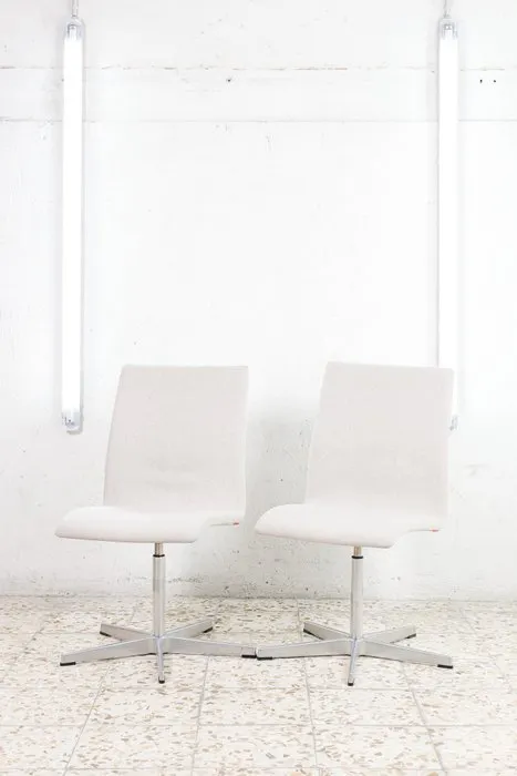 Fritz Hansen - Arne Jacobsen - Chair - Oxford Office Chair - Steel, Wool