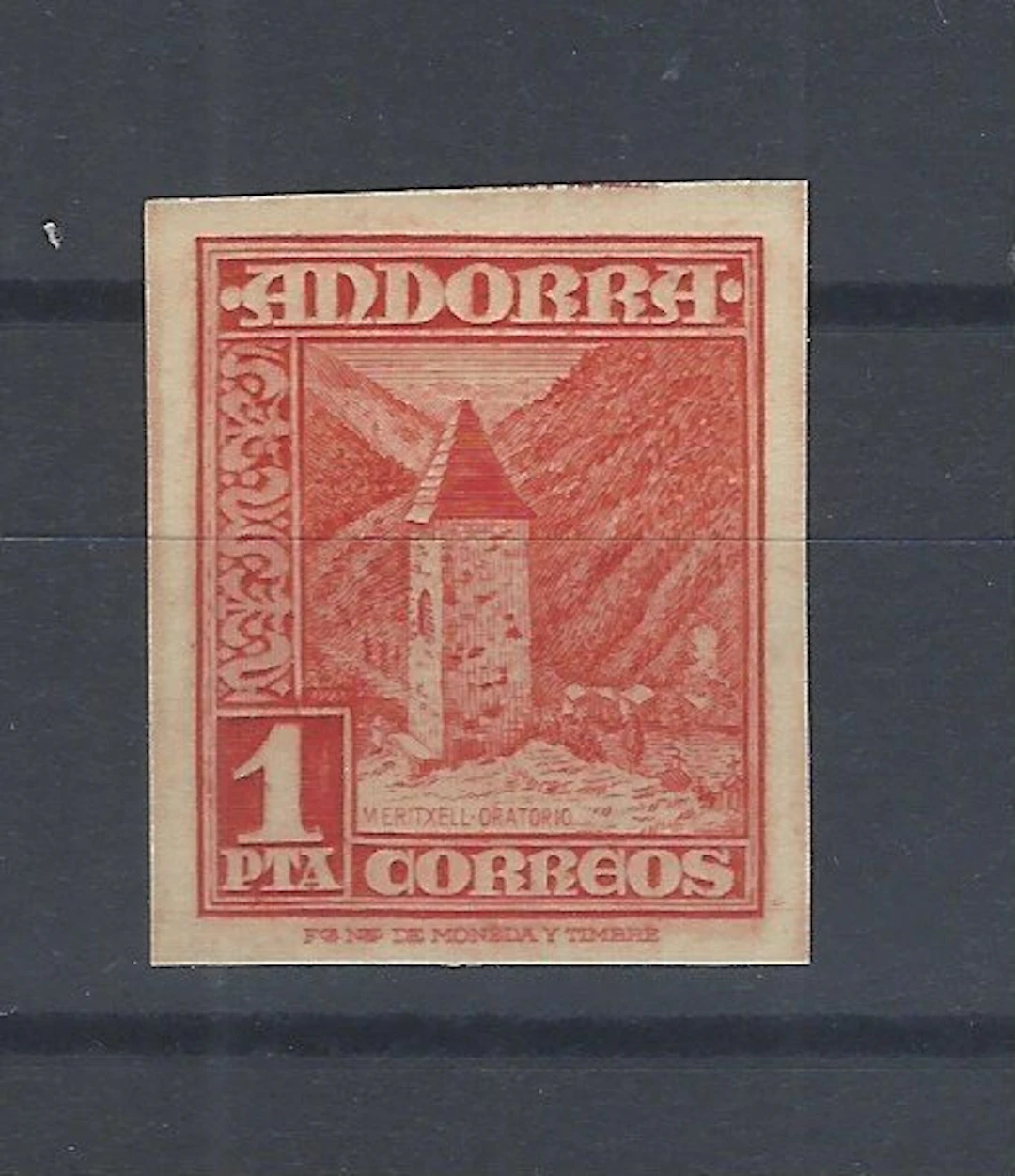 Andorra 1948/1953 - Rarest Spanish Andorra—without dentures. - Edifil 54s