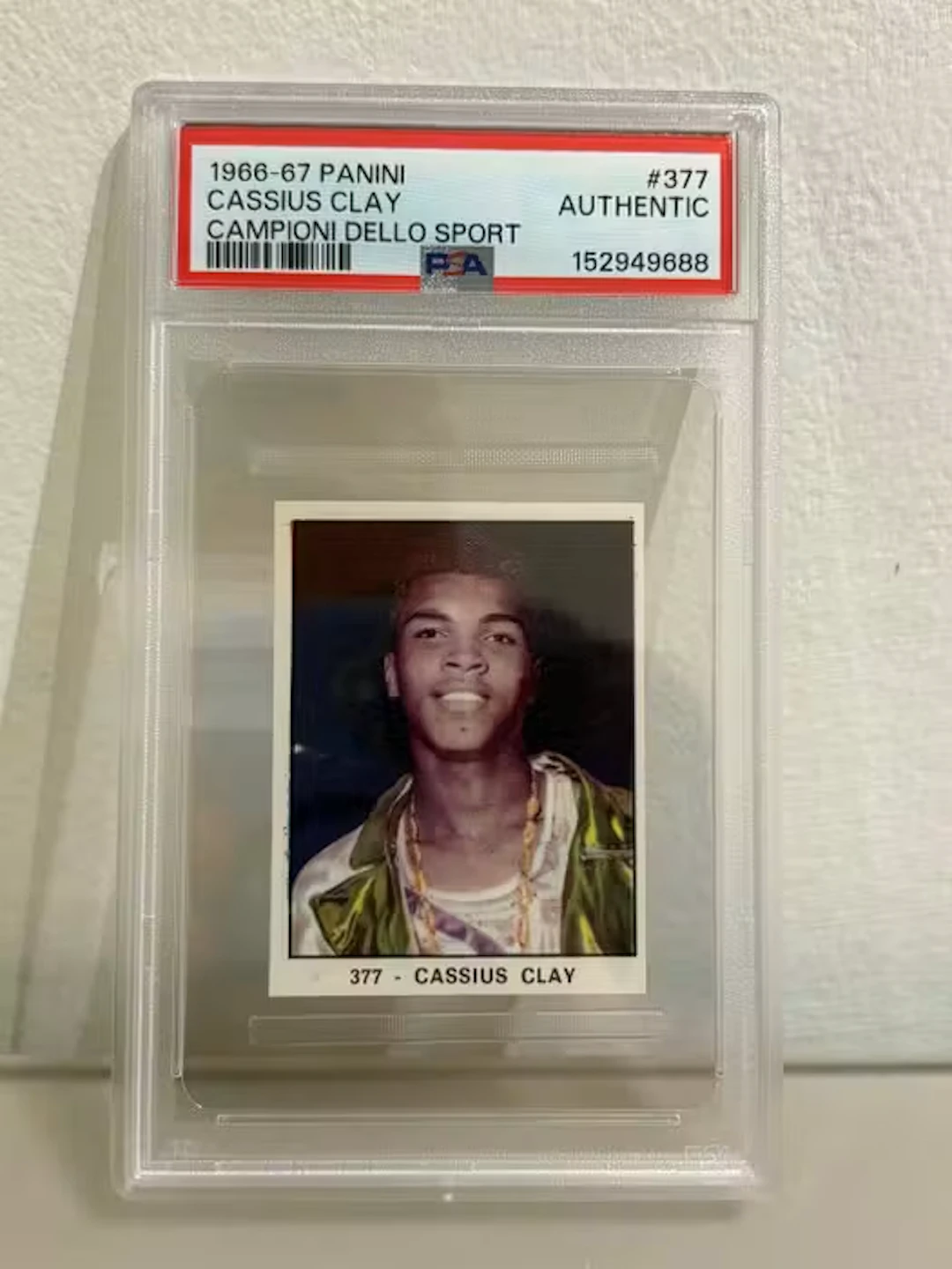 1966/67 Panini Campioni dello Sport Cassius Clay #377...