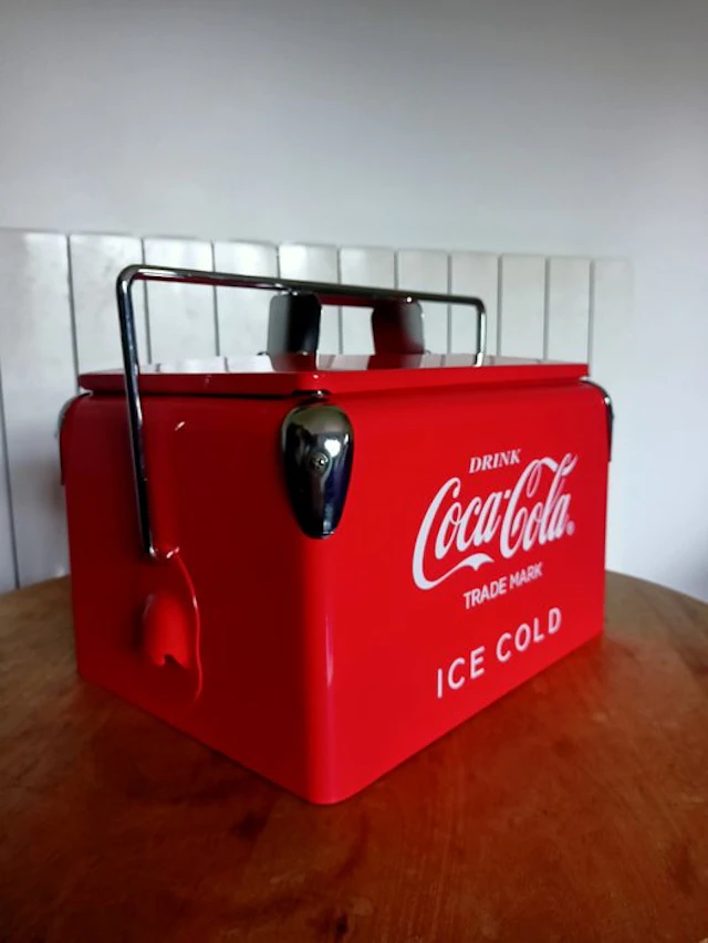 Refrigerator - Steel - Vintage Coca-Cola fridge