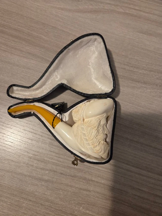Brebbia - Pipe - Stone (mineral stone), Resin/Polyester