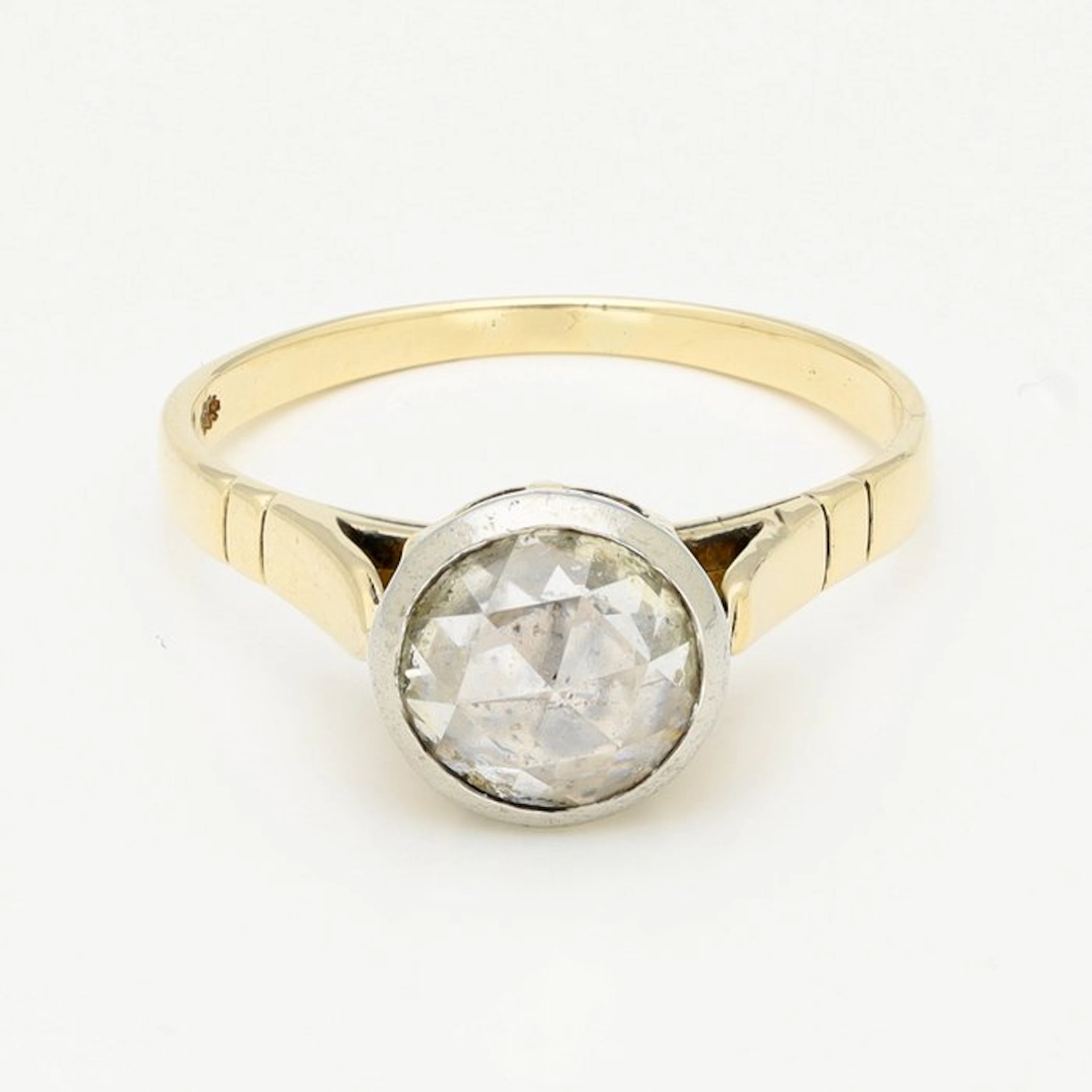 Ring - 14 kt. Yellow gold - 0.95ct. tw. Diamond (Natural)