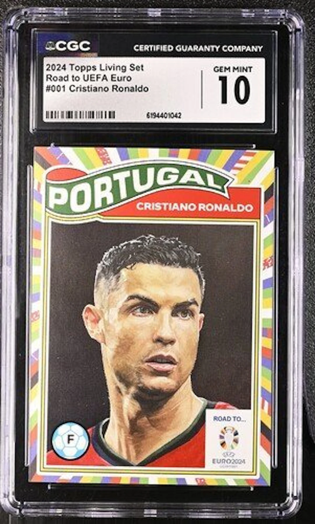 2024 Topps Cristiano Ronaldo #001 - Topps Living Set Road...