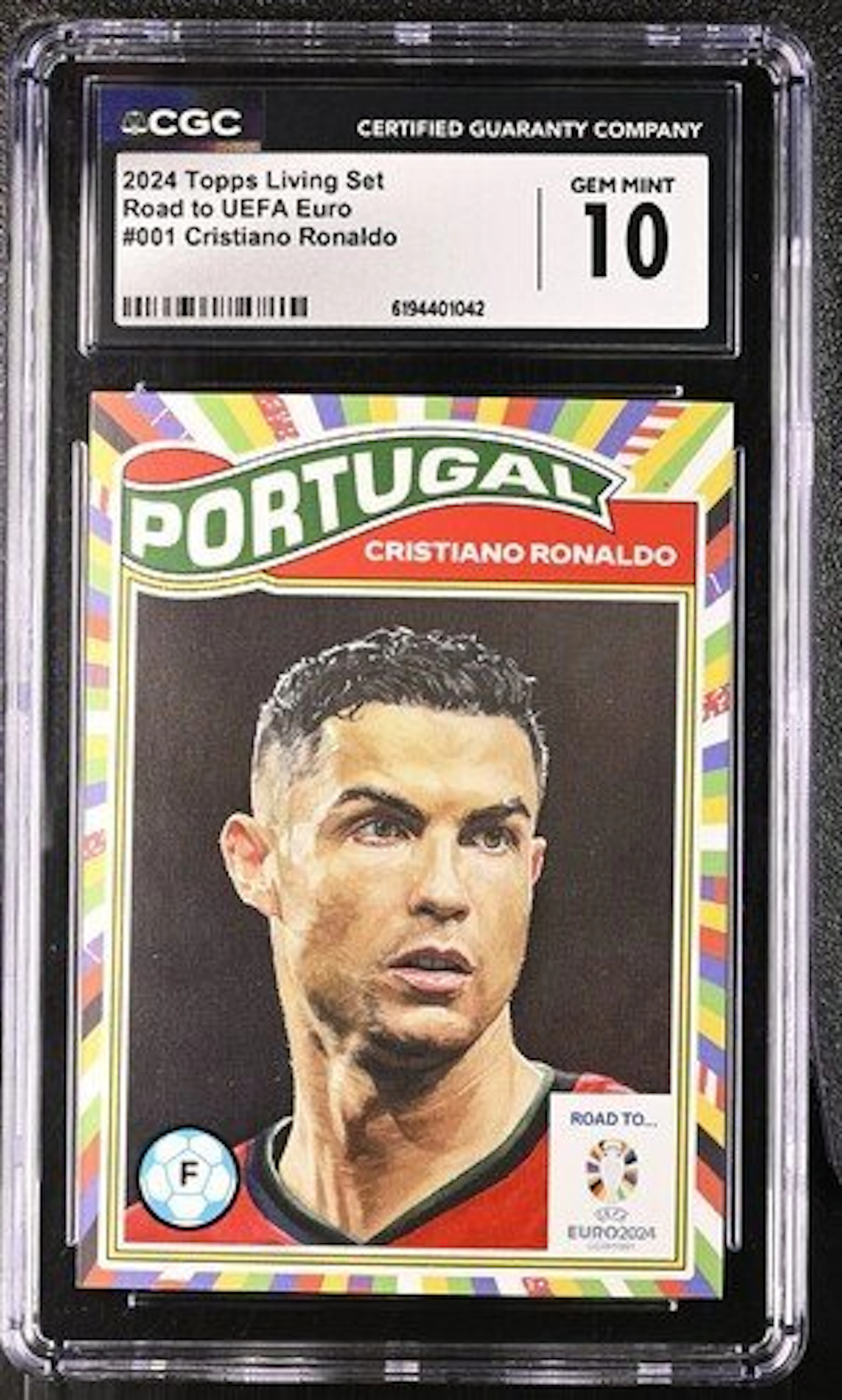 2024 Topps Cristiano Ronaldo #001 - Topps Living Set Road...