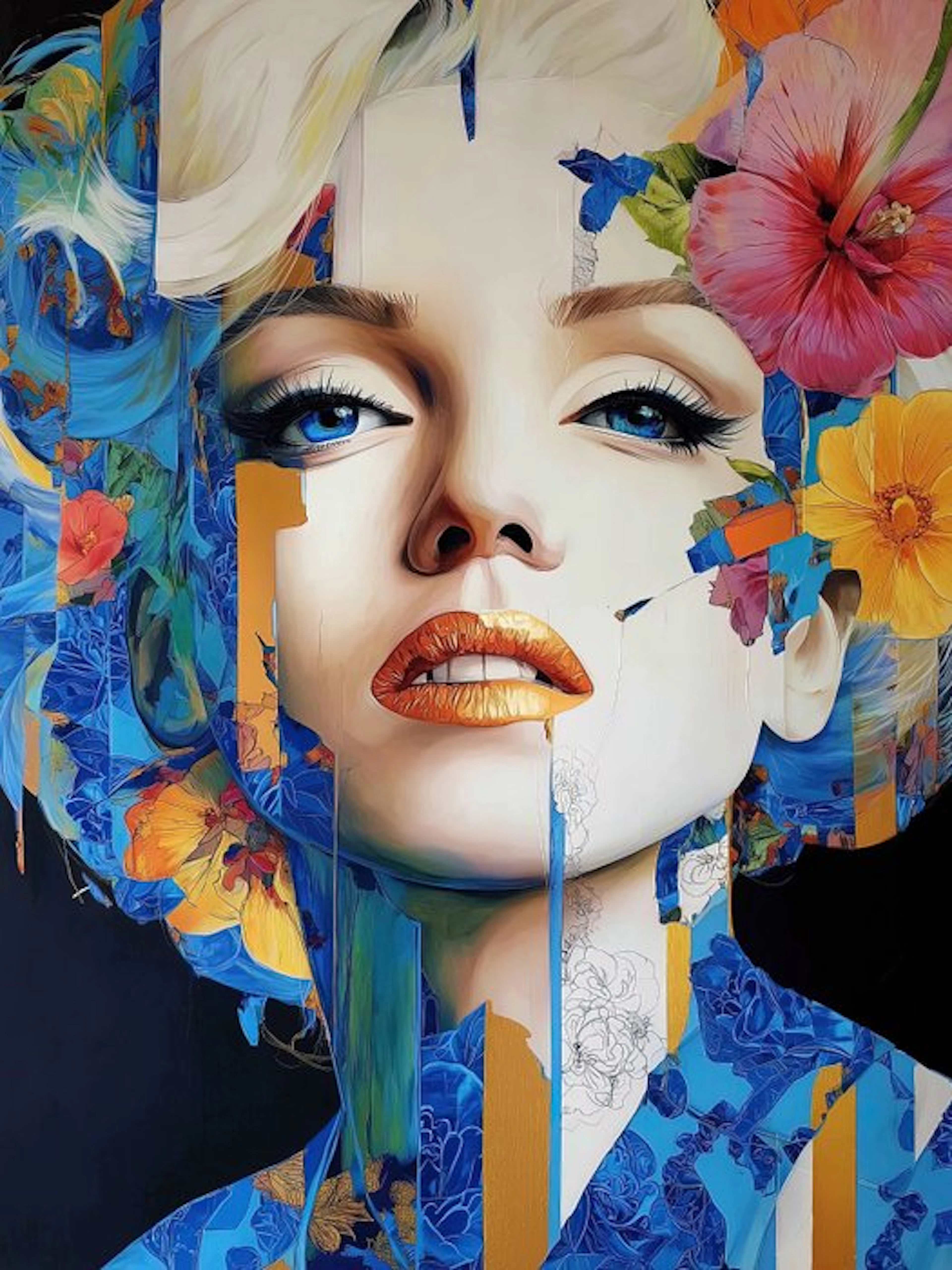 yamila - Marilyn Monroe: El Rostro de Oro y Pétalos