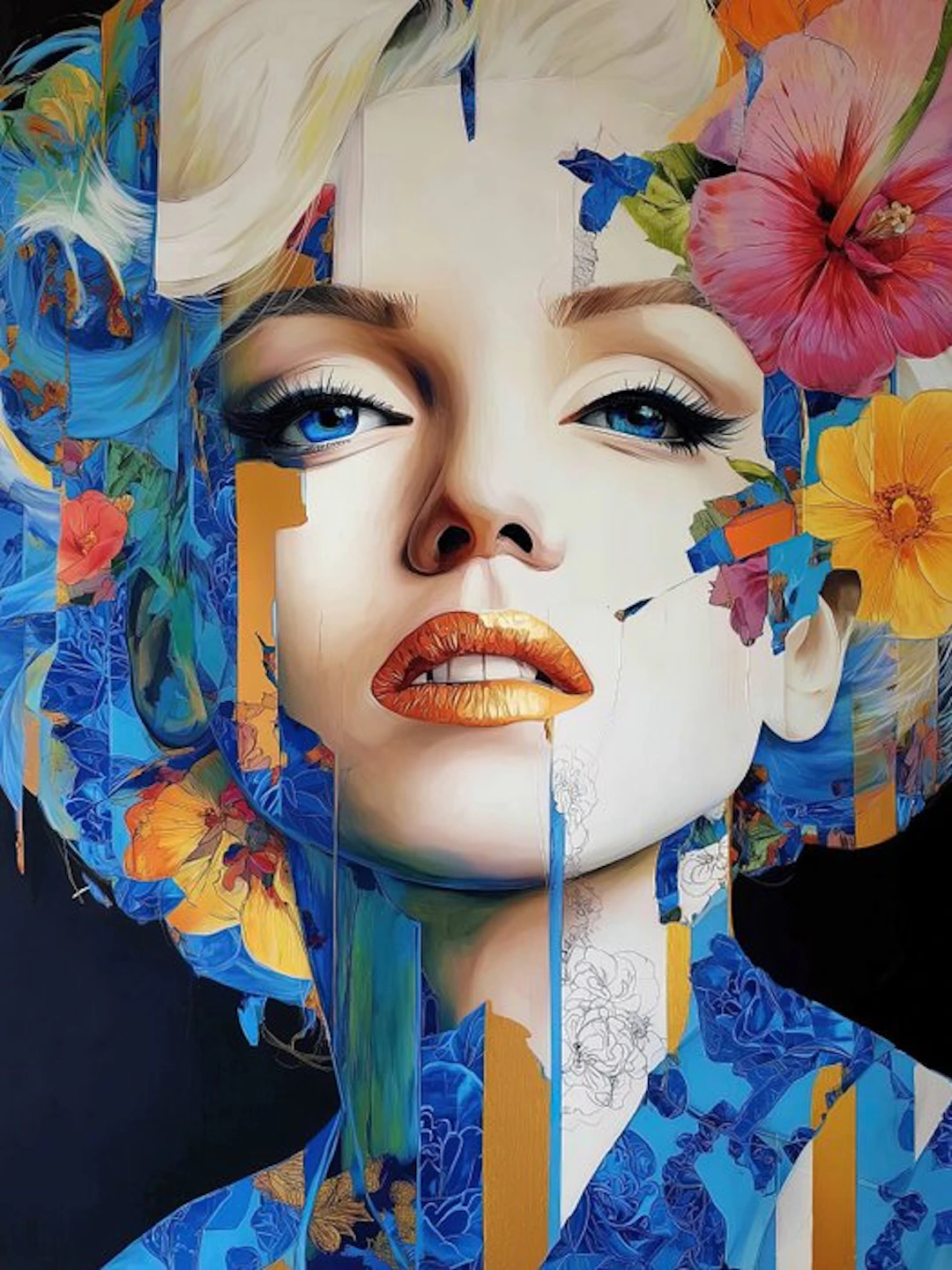 yamila - Marilyn Monroe: El Rostro de Oro y Pétalos