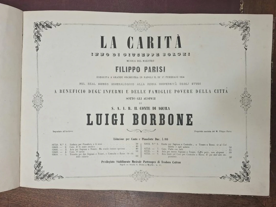 Giuseppe Borghi; Filippo Parisi - La Carità - 1856