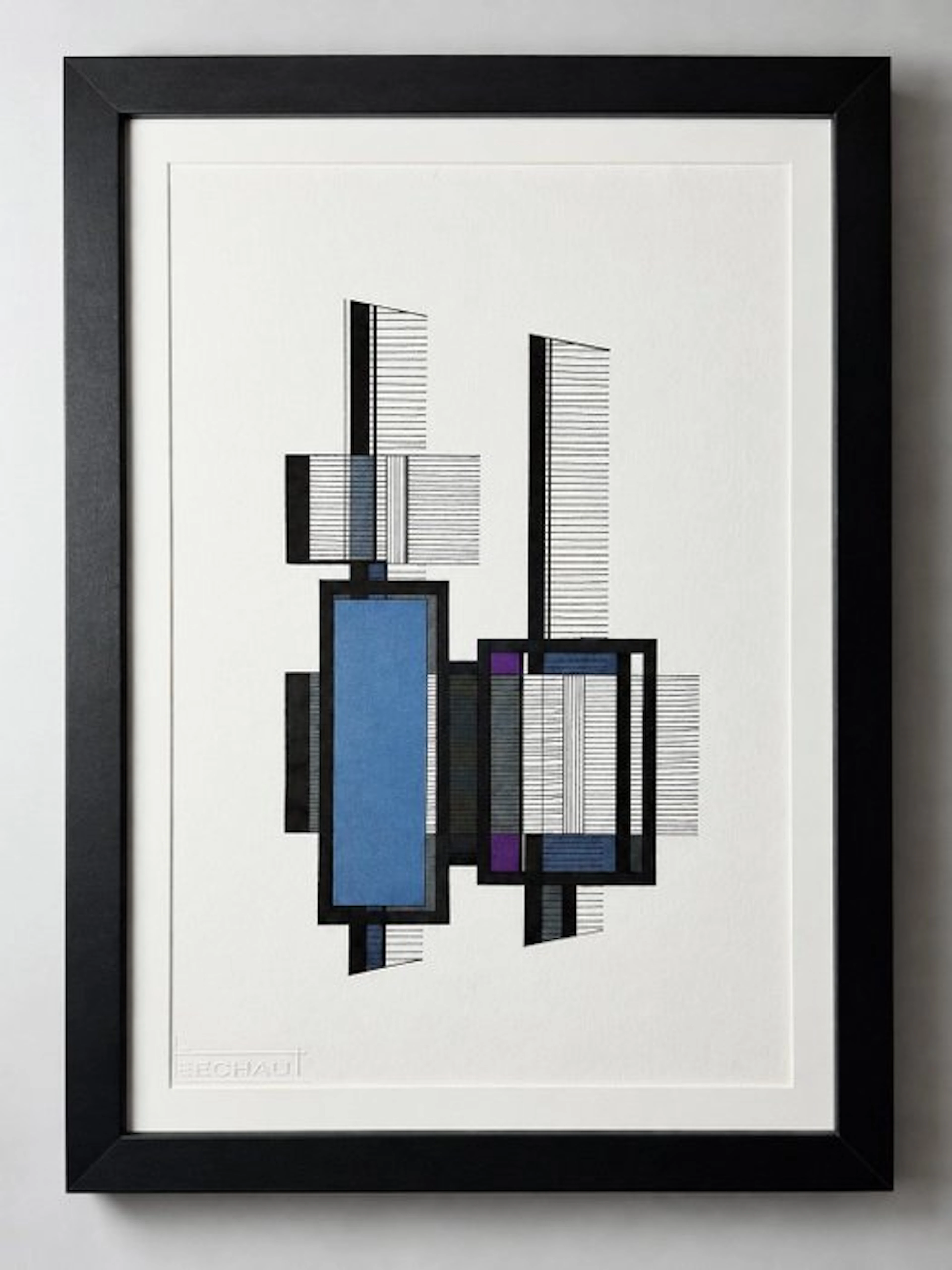 Eugène Eechaut (1928-2019) - Abstract ink composition - NO RESERVE PRICE
