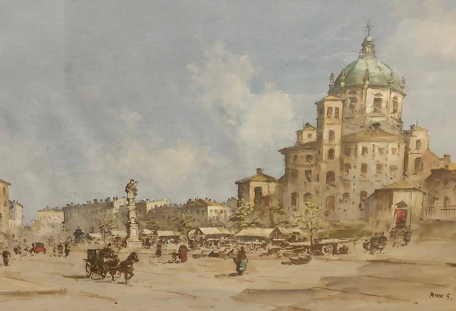 Giovanni Riva (1890-1973) - Paesaggio