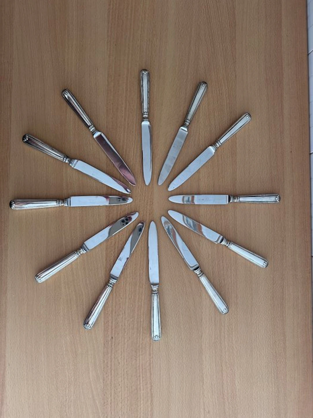 Fruit knife (12) - .800 silver