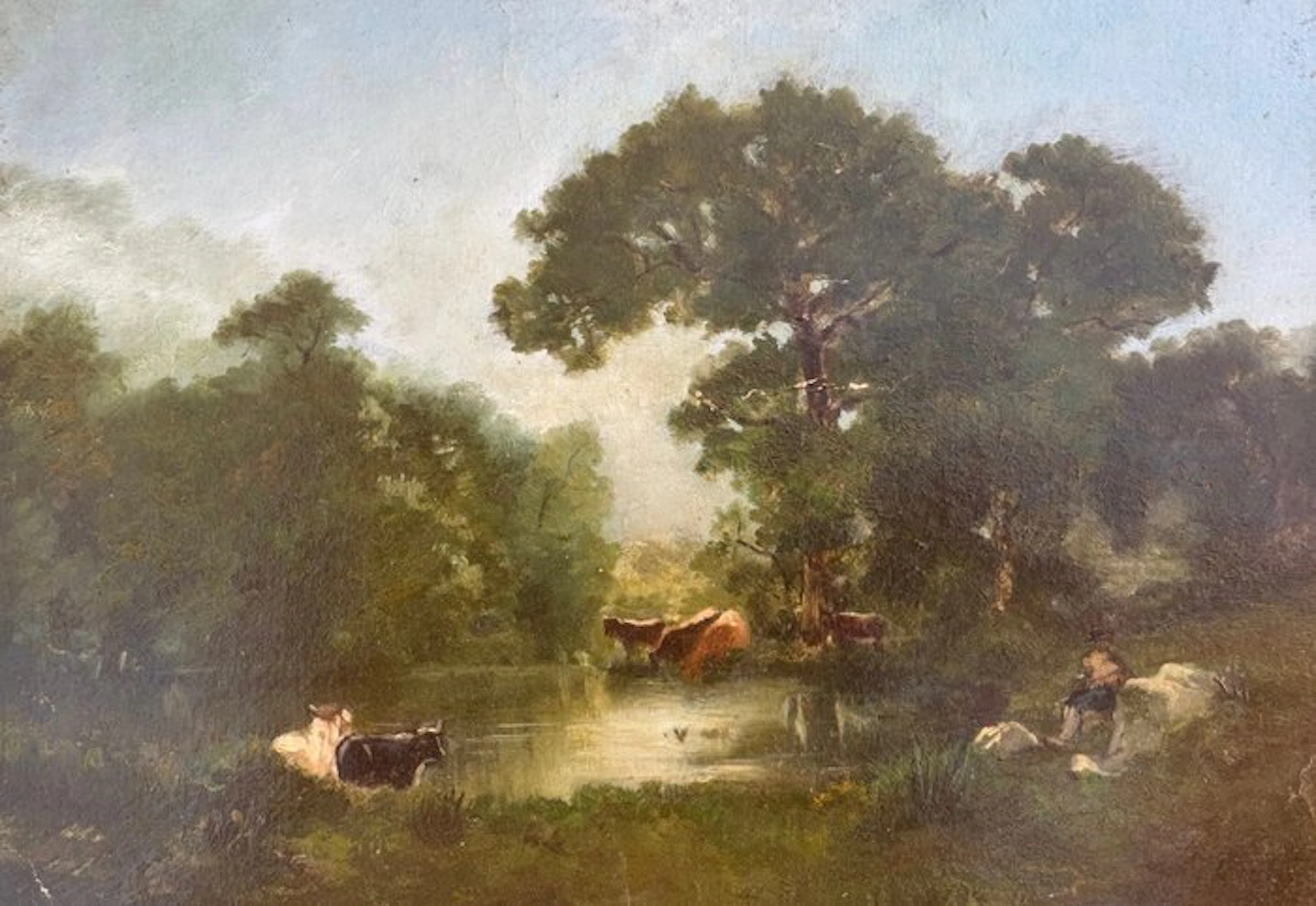 Jules Dupré (1811-1889) - Mucche al pascolo