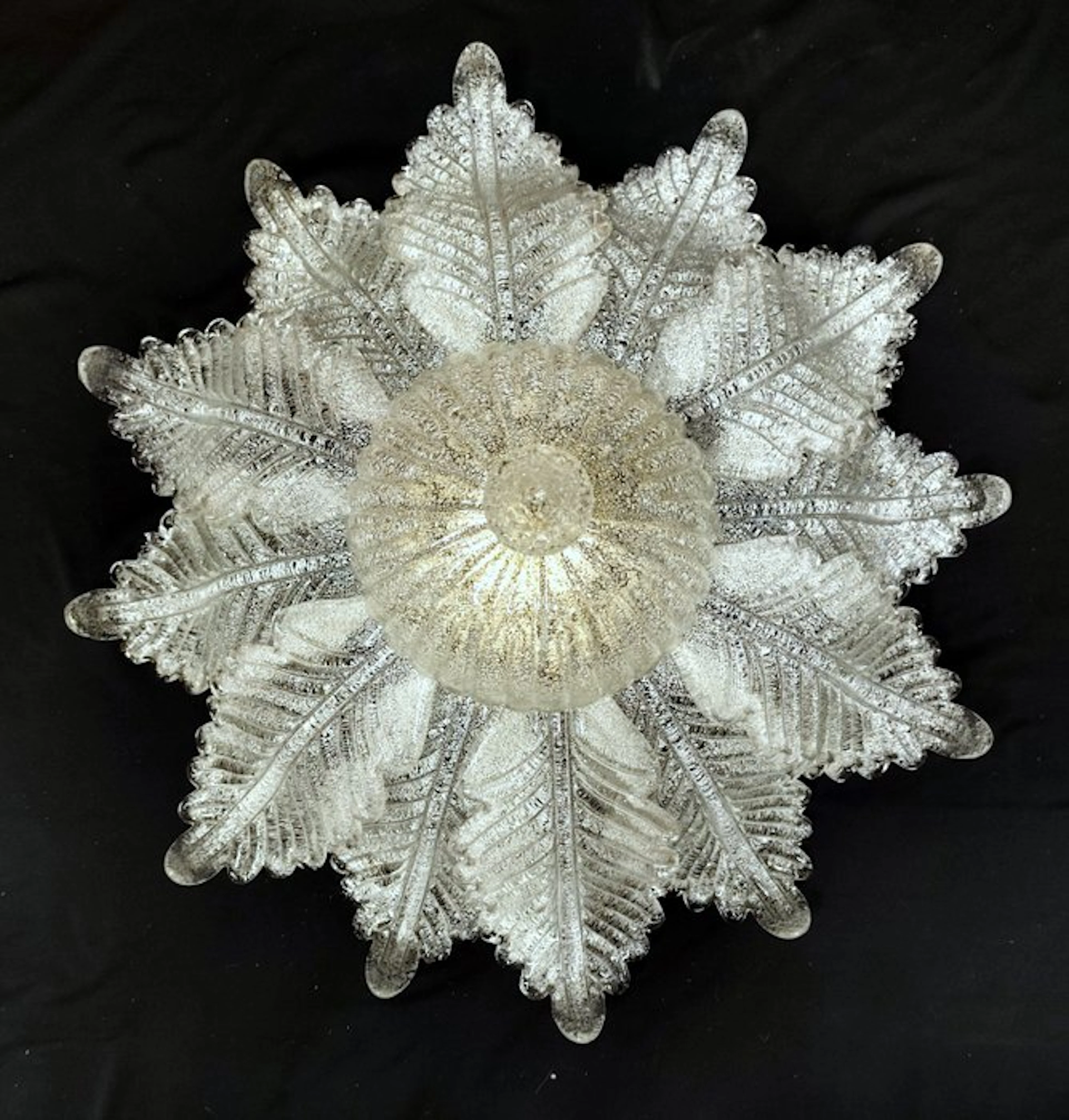 Ceiling lamp - Pulegoso Murano glass. - Grandissima: 70 cm.