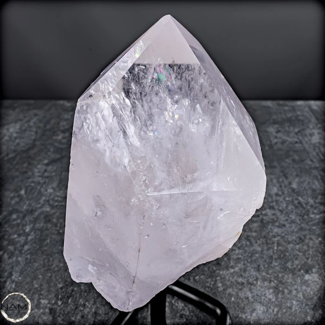 Natural Clear Quartz Crystal-Cluster on Stand- 979.96 g