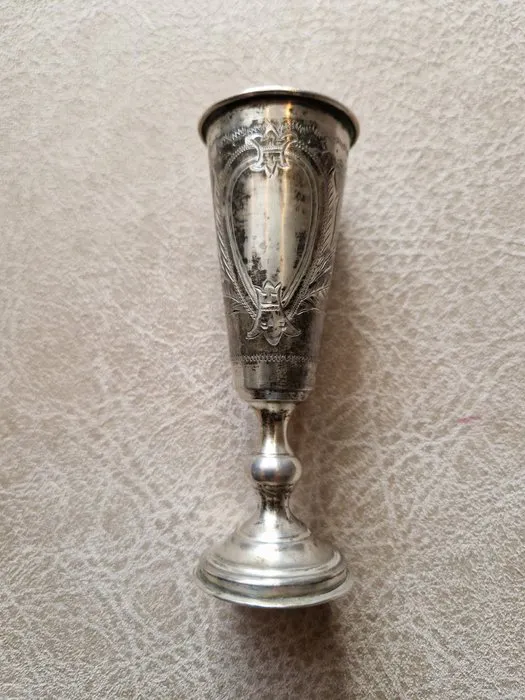 Kiddush cup - .875 (84 Zolotniki) silver - Silver Kiddoesj