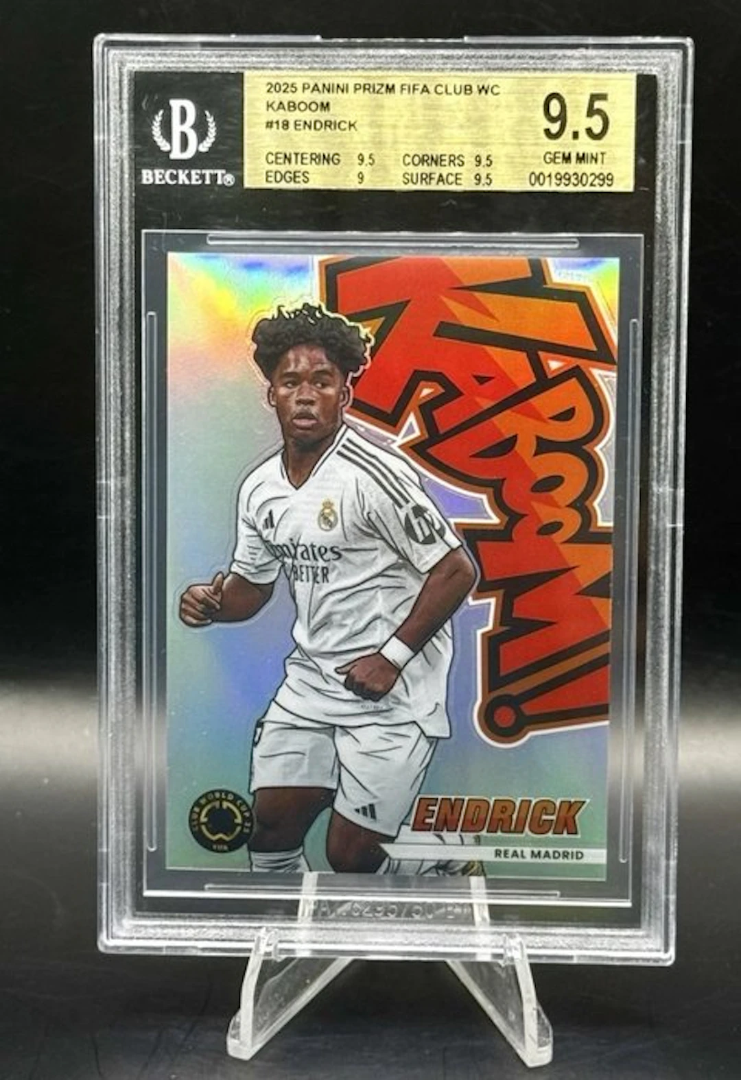 Panini Endrick Kaboom - Beckett 9.5 - 1 Graded card