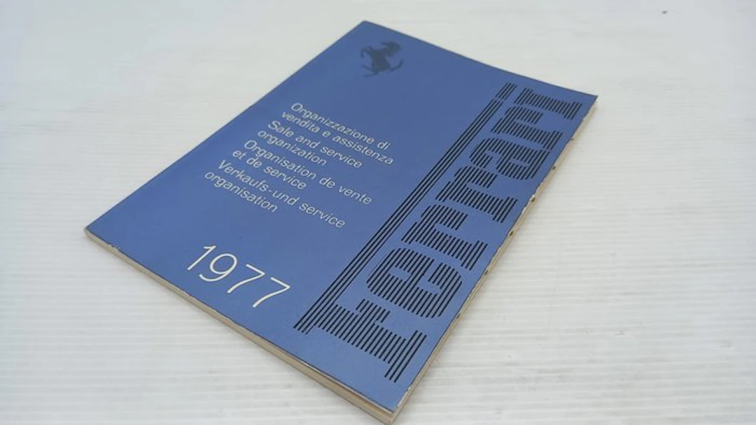 Book - Ferrari - Ferrari opuscolo originale vendita e assistenza - 1977