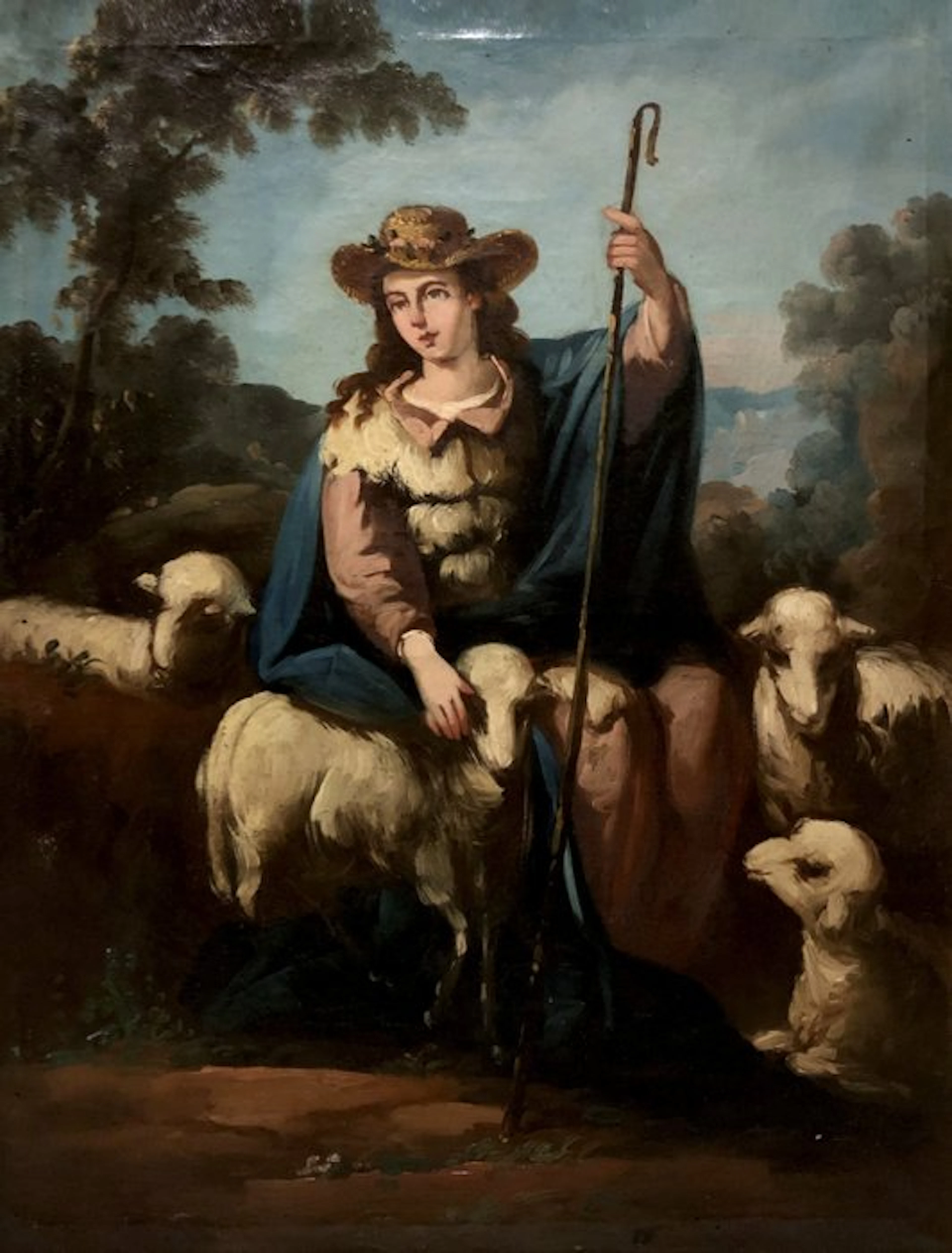 École Espagnole (c. 1820) - Notre-Dame, la Bonne Bergère des Âmes