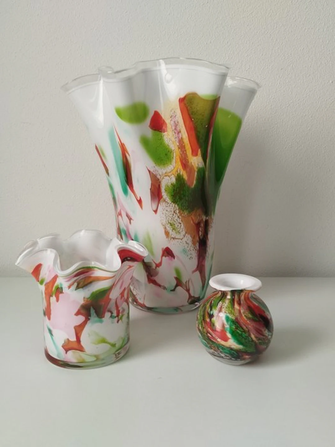 Fidrio Holland - Vase - Glass - Large Mouth-Blown Art