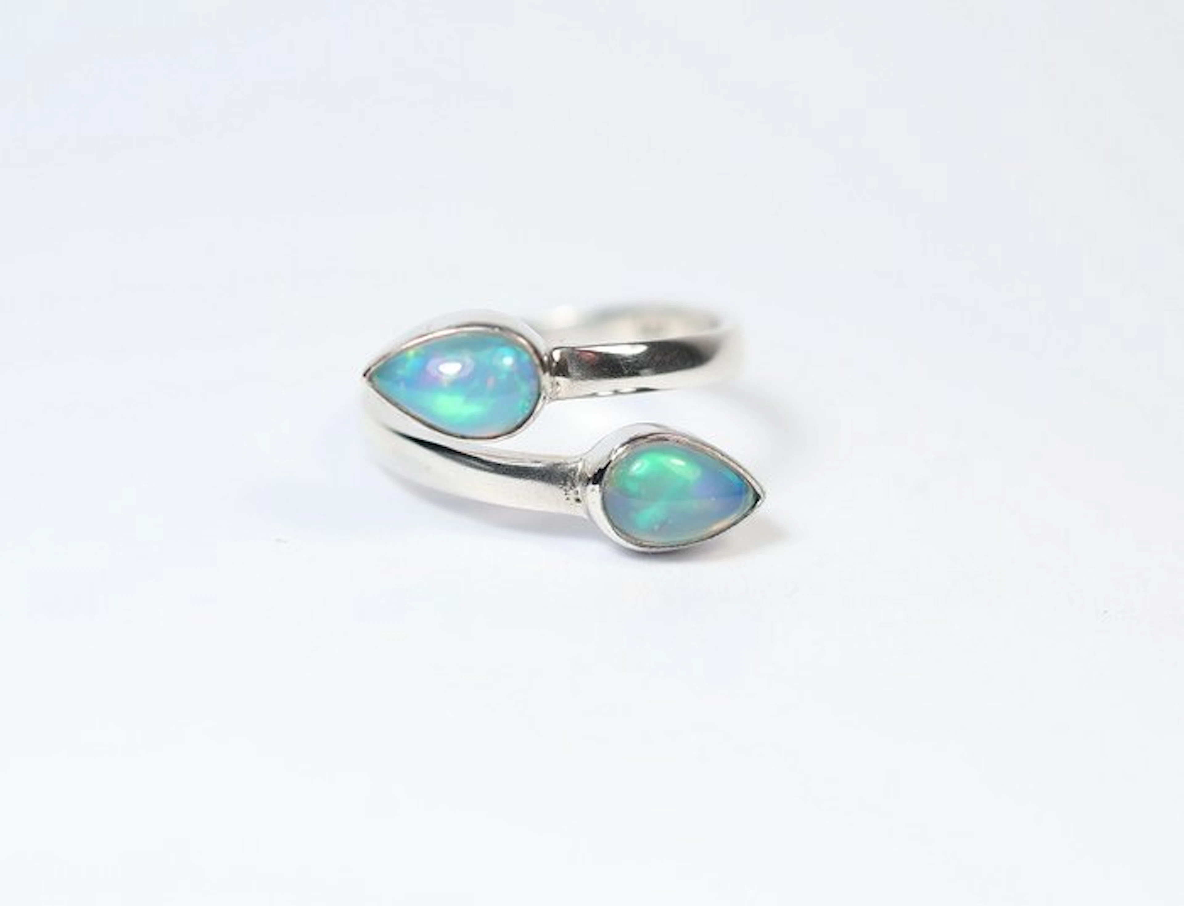 Ethiopian Opal / Welo Opal Ring / Cabochon / new- 2.88 g - (1)