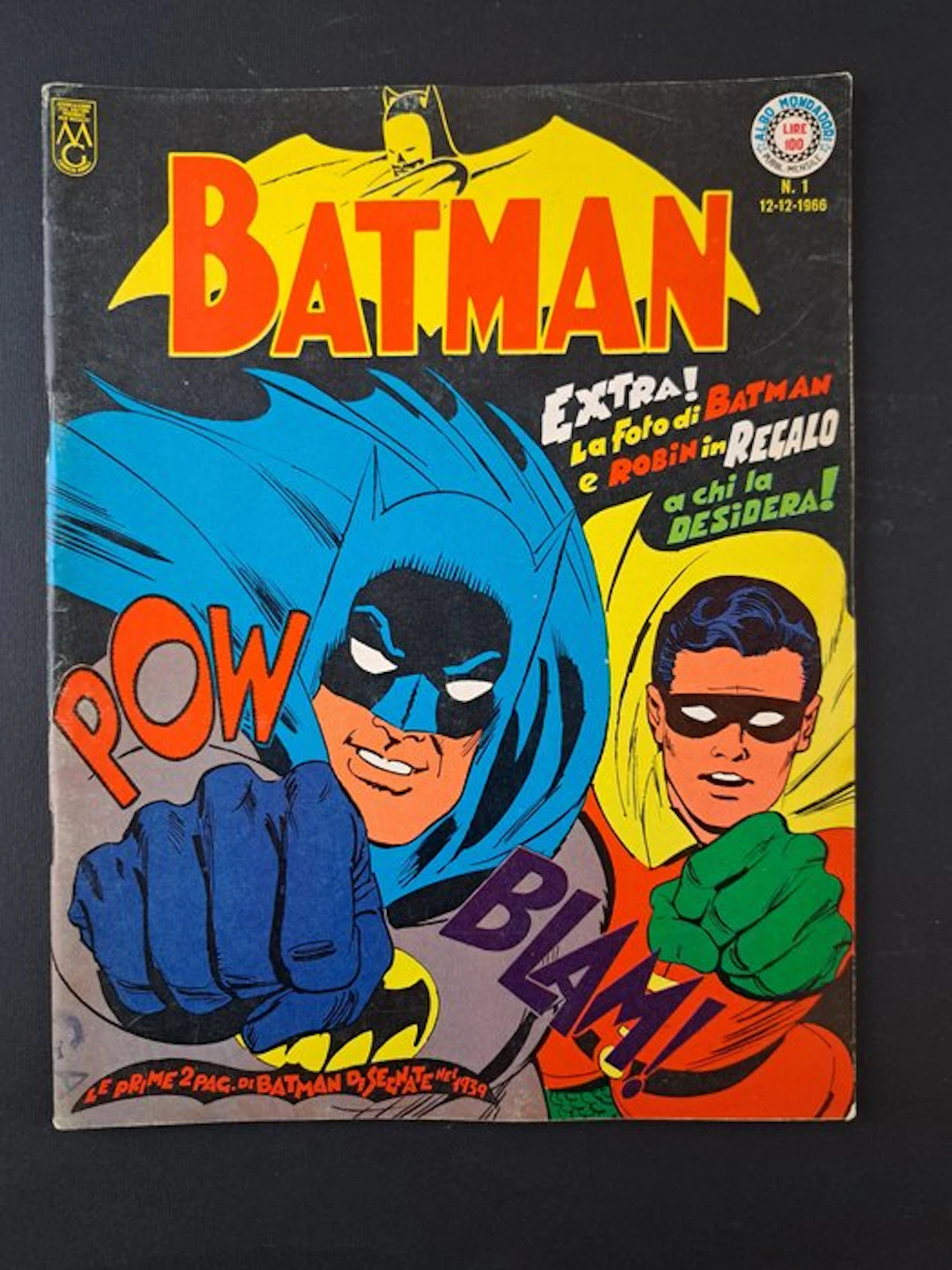 Batman Mondadori n. 1 - 1 Comic - First edition - 1966