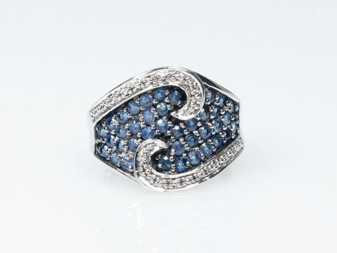 No reserve price - Harry Ivens - Ring - 925 silver - 2.00 ct Sapphire