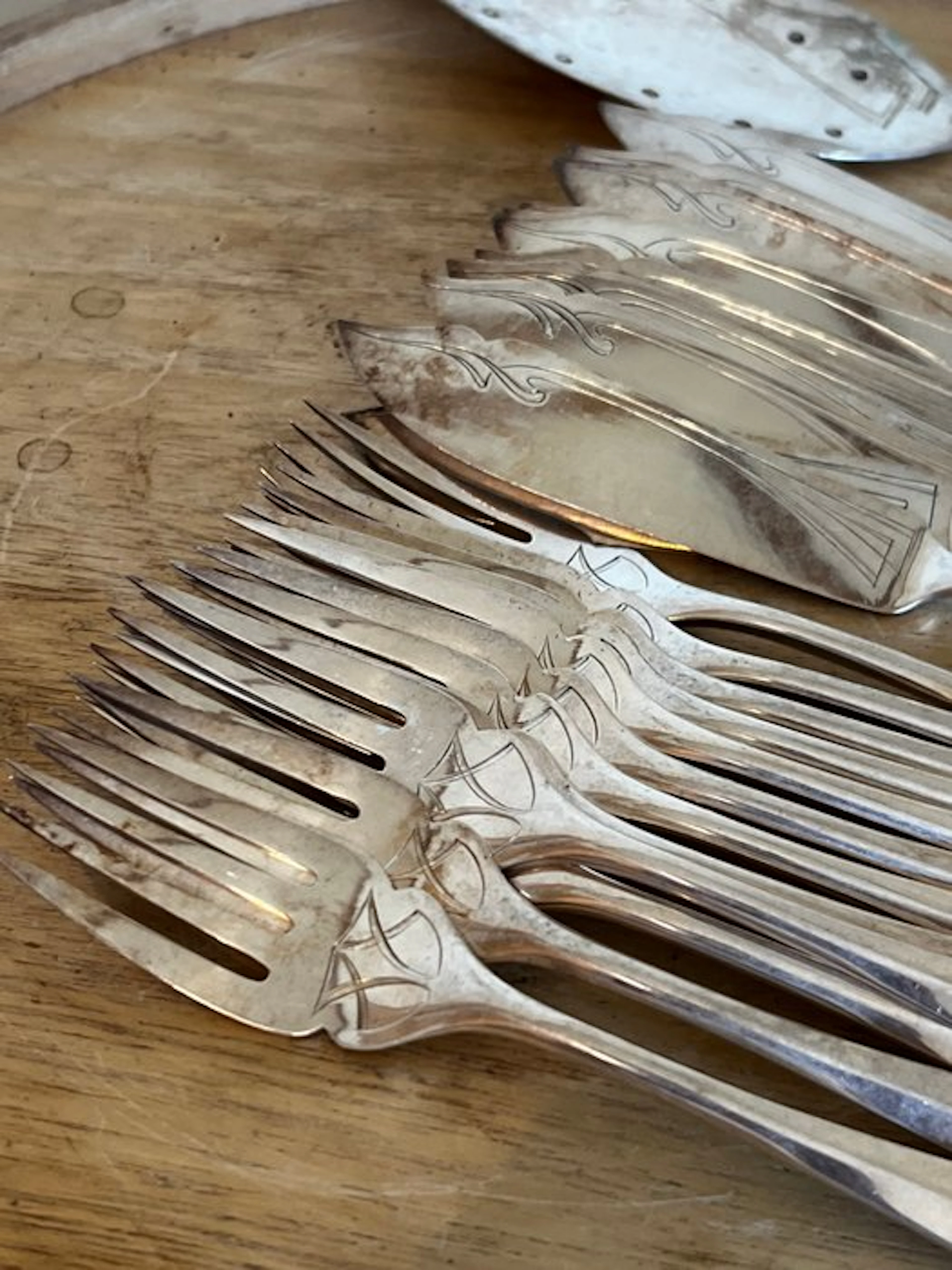 WMF - Fish cutlery set for 12 (25) - Silverplated