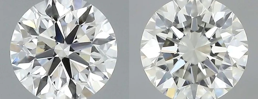 No reserve price - 2 pcs Diamond (Natural) - 1.02 ct...