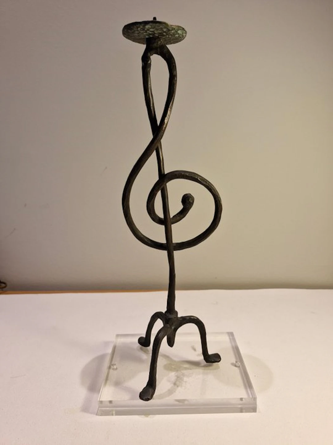Sculpture, Bronzen kaarsenhouder - 40 cm - Bronze