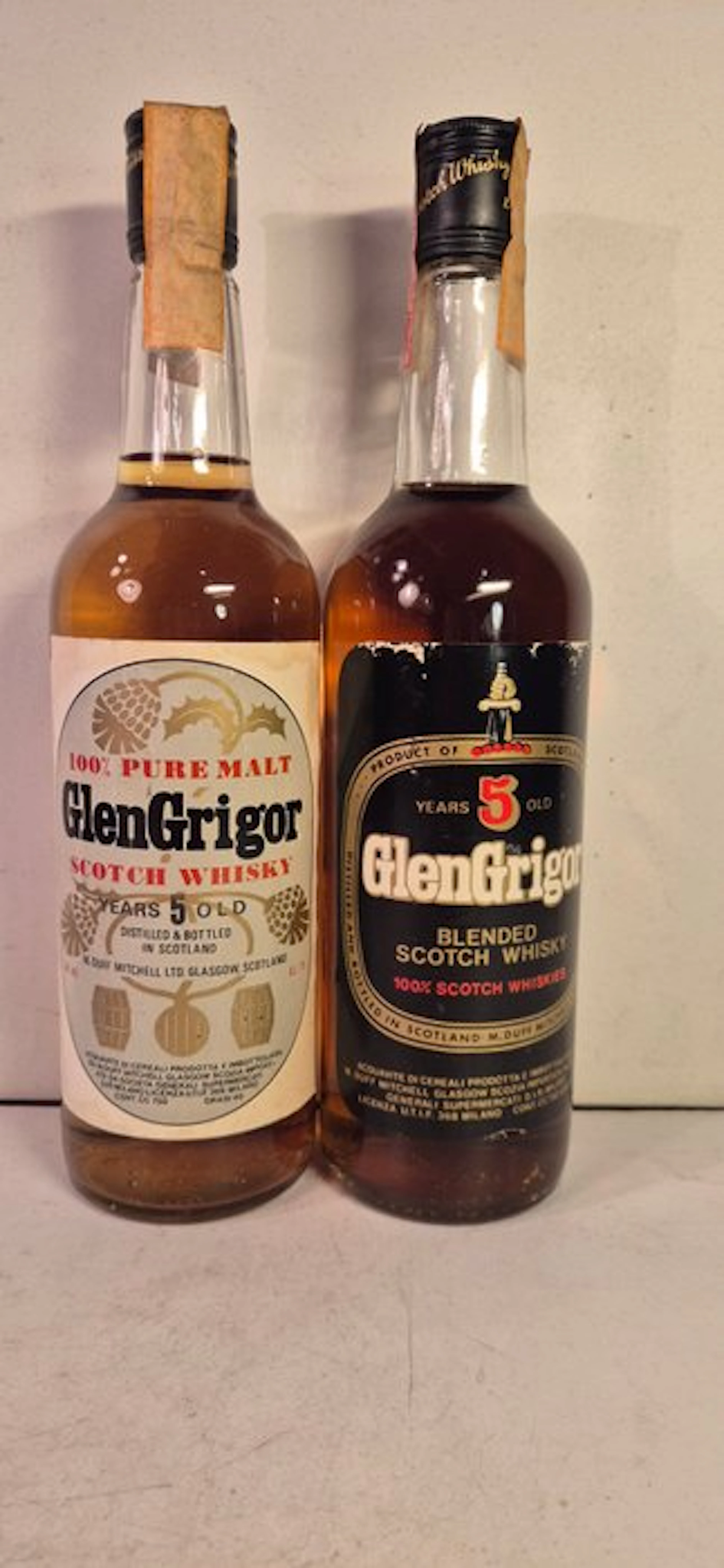 Glen Grigor 5yo Pure Malt + Glen Grigor 5 years old - b
