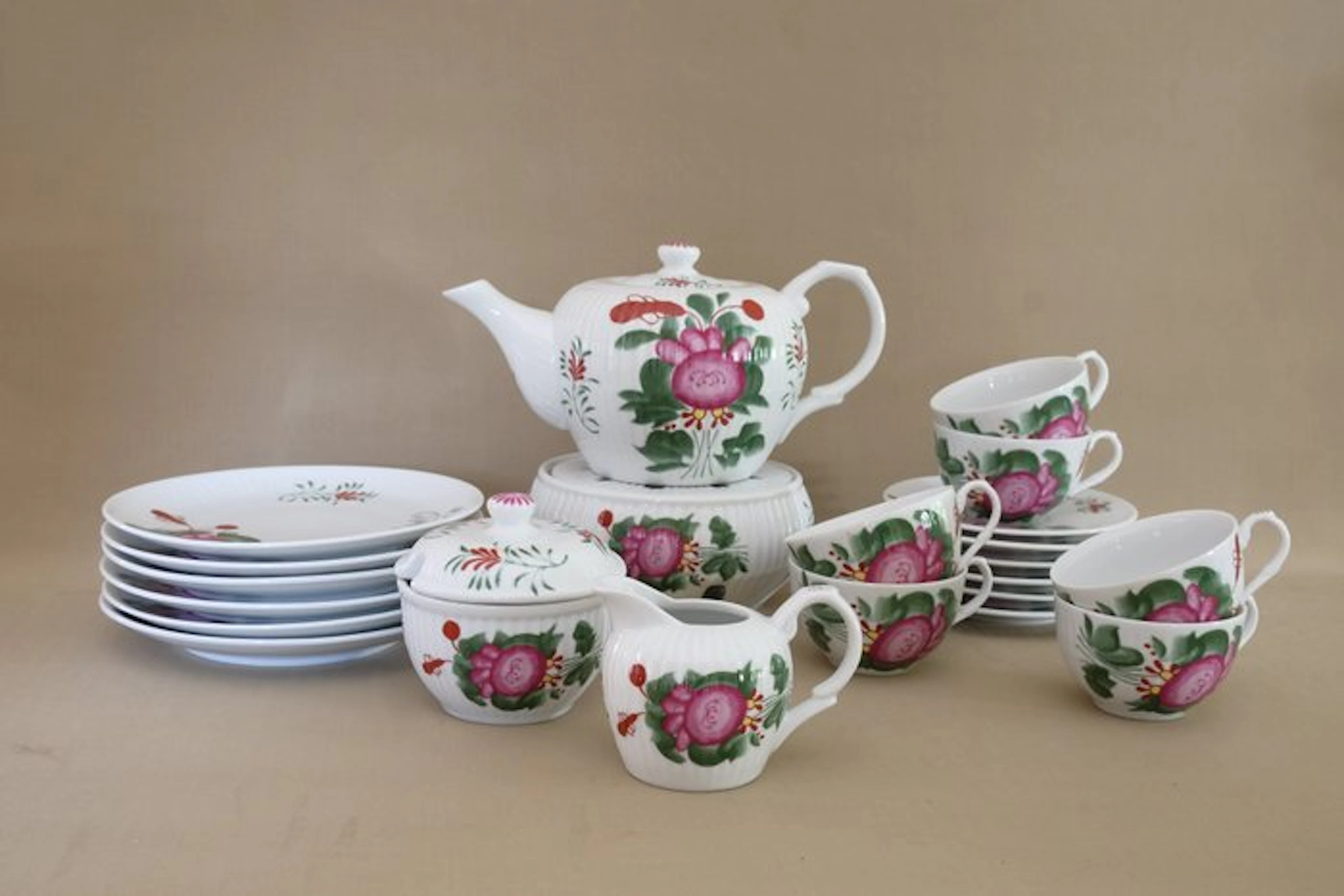 Heiko Blume GmbH & Co - Tea service - Ostfriesenrose - Porcelain