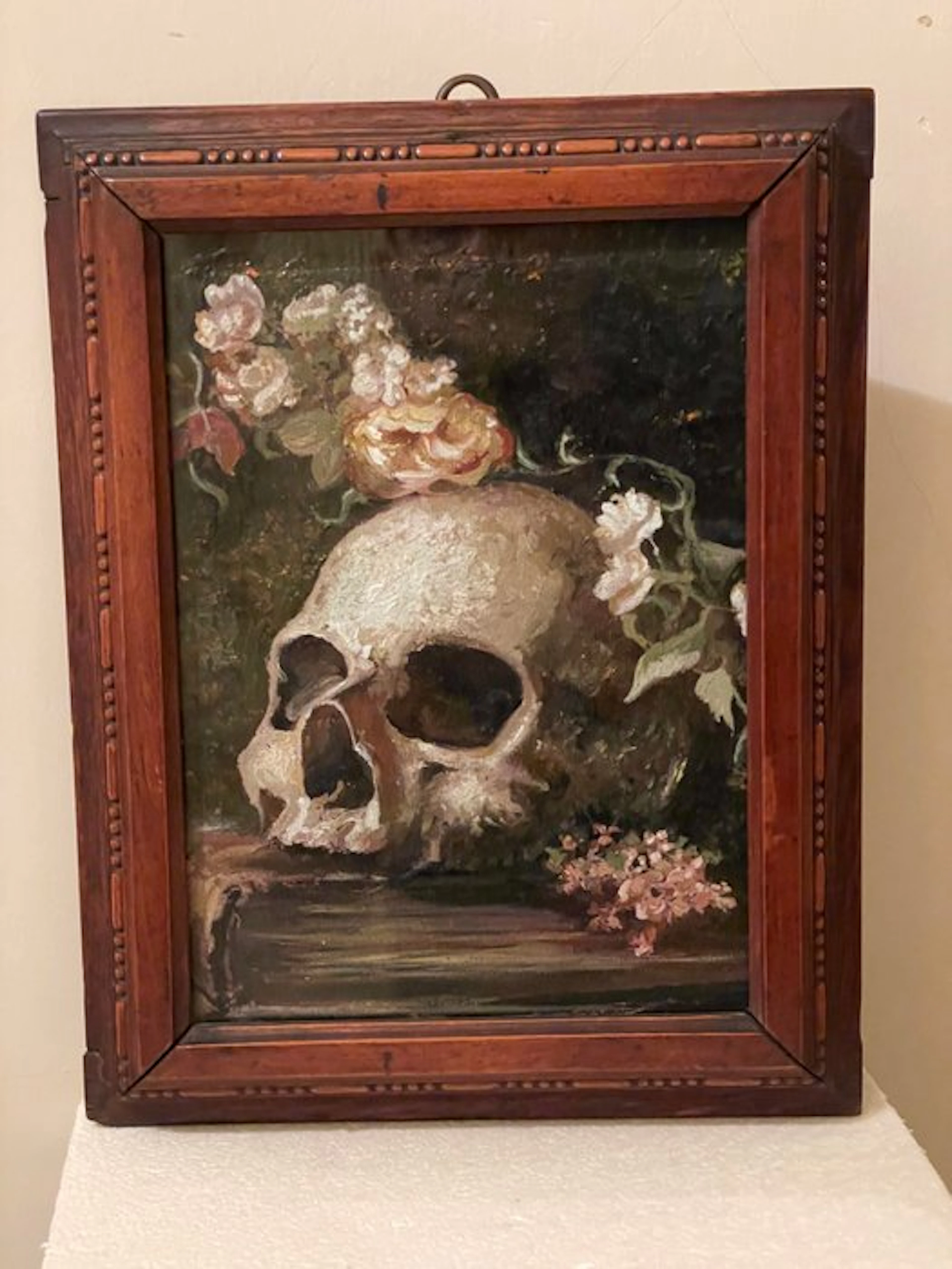 Memento mori - oil painting on canvas - Antique - Oil painting