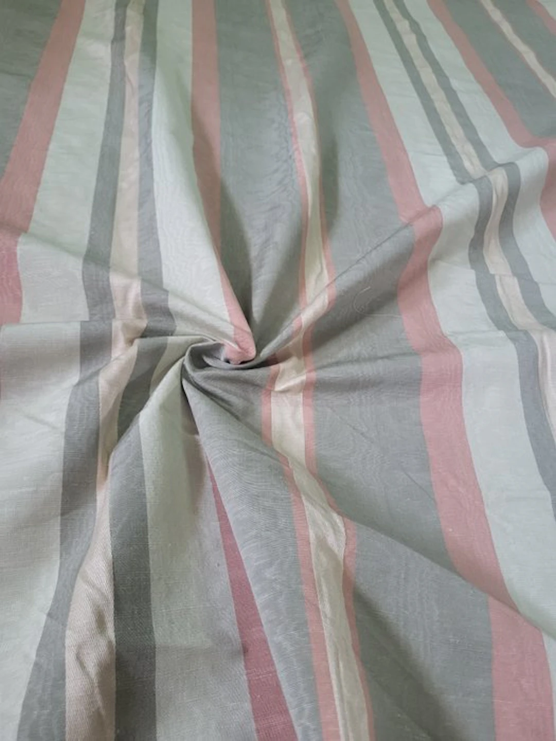 Wonderful striped fabric with a moiré effect