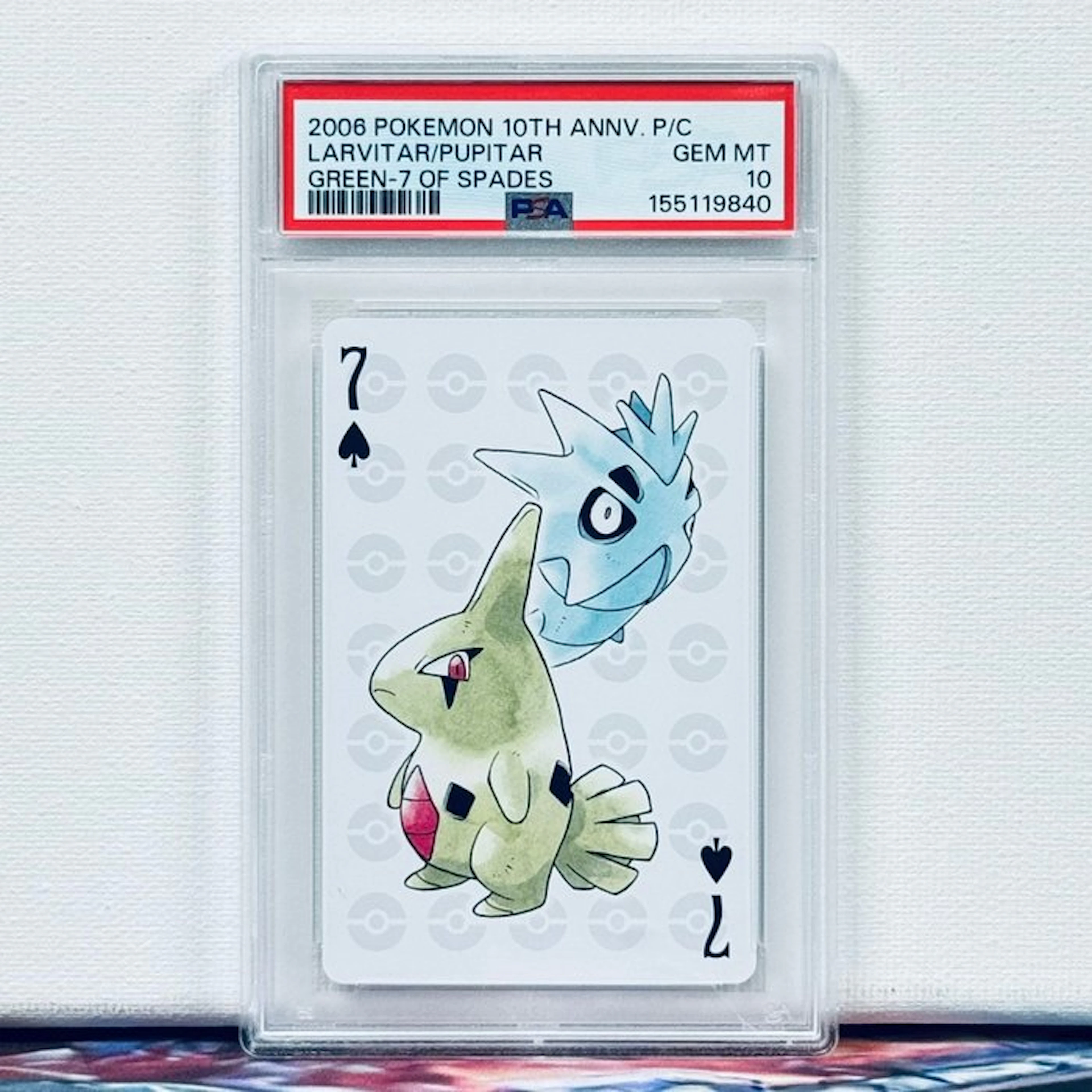 Pokémon Graded card - LARVITAR/PUPITAR 2006 POKEMON 10TH ANNV