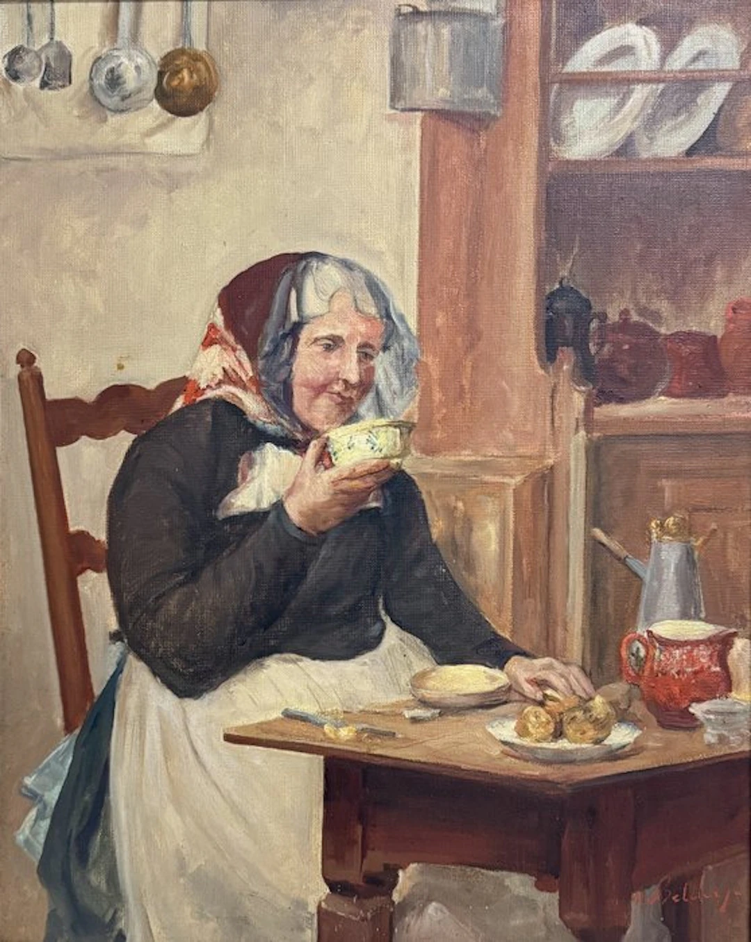 Albert Anker (1831-1910), after - Grandmother
