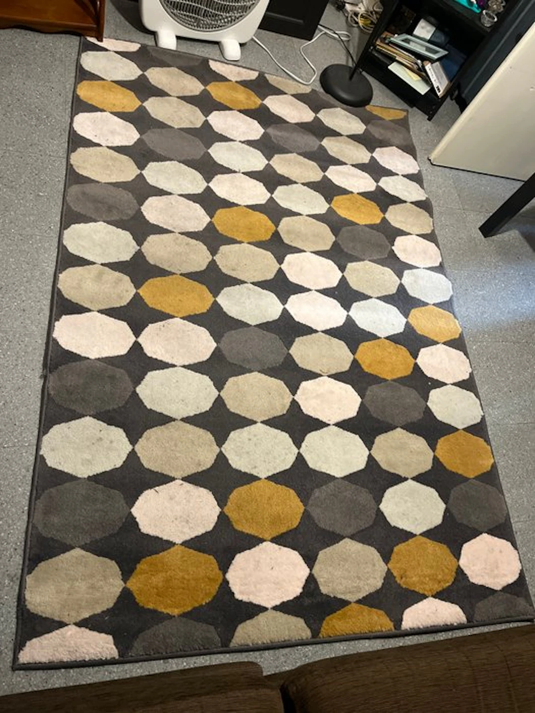 Rug - 195 cm - 133 cm - Rug with an octagon design