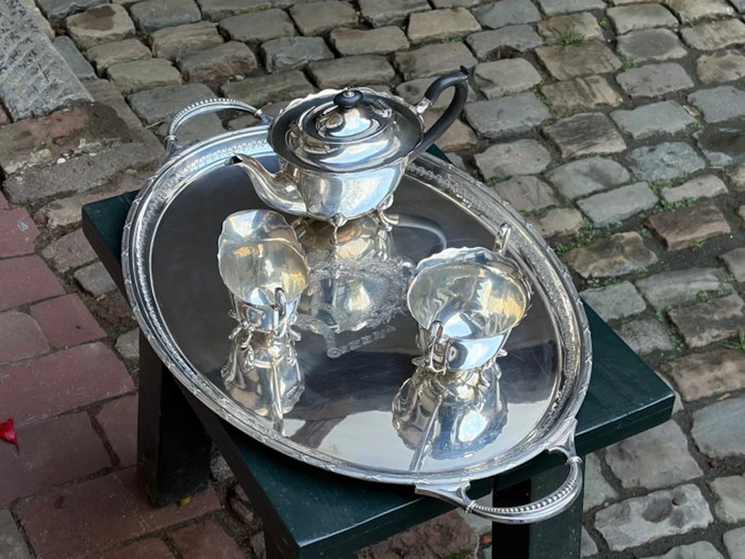 Walker en Hall - Tea service (4) - sterling silver - Sterling silver