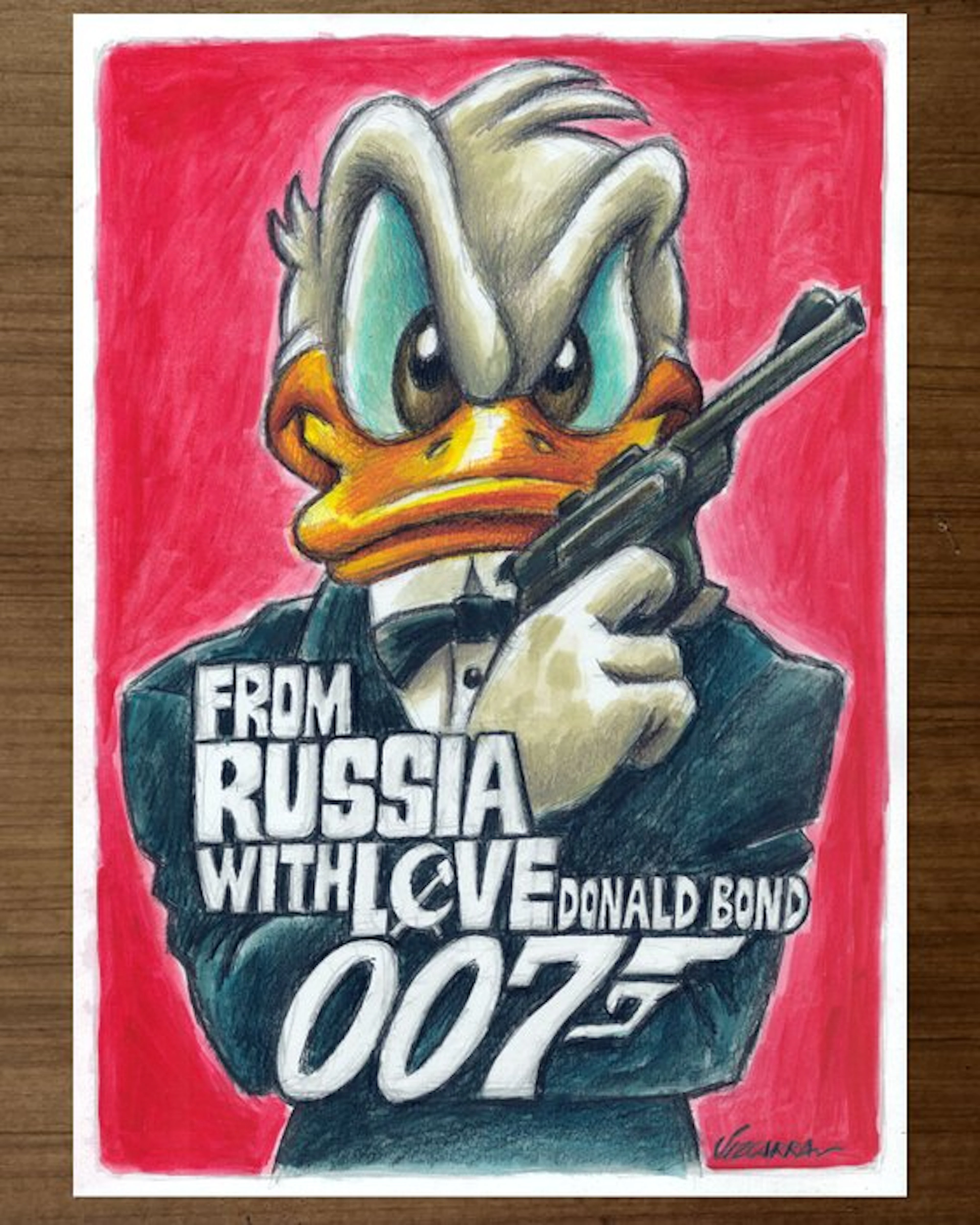 Joan Vizcarra - Donald Duck as James Bond 007 “From...