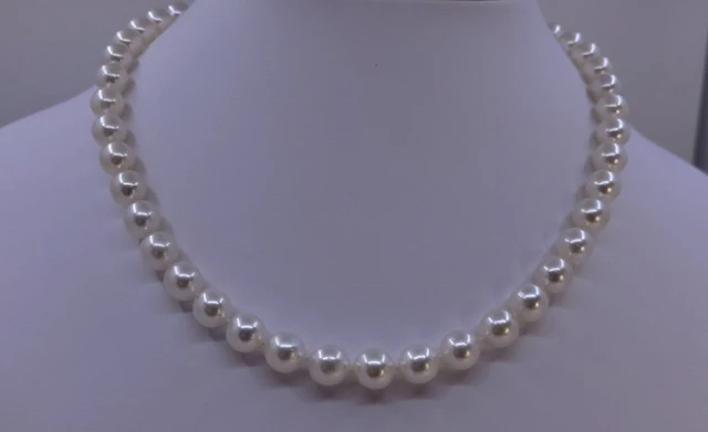 Necklace ALGT Certified Akoya Pearls - 8.4x9.0mm