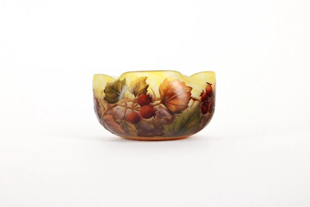 Vide poche - Daum Frères - fruit decor - France