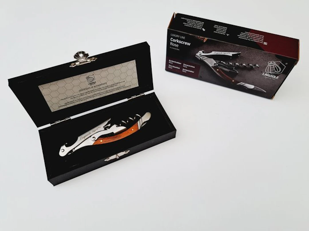 Laguiole - Corkscrew - Rose Wood - style de - Corkscrew - Stainless steel