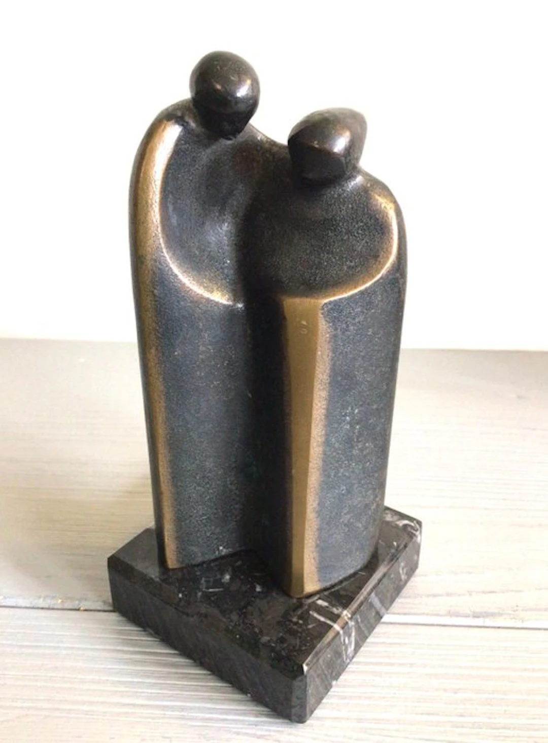Luise Kott - Gartner - Sculpture, “ Wij samen “ - 14 cm - Bronze