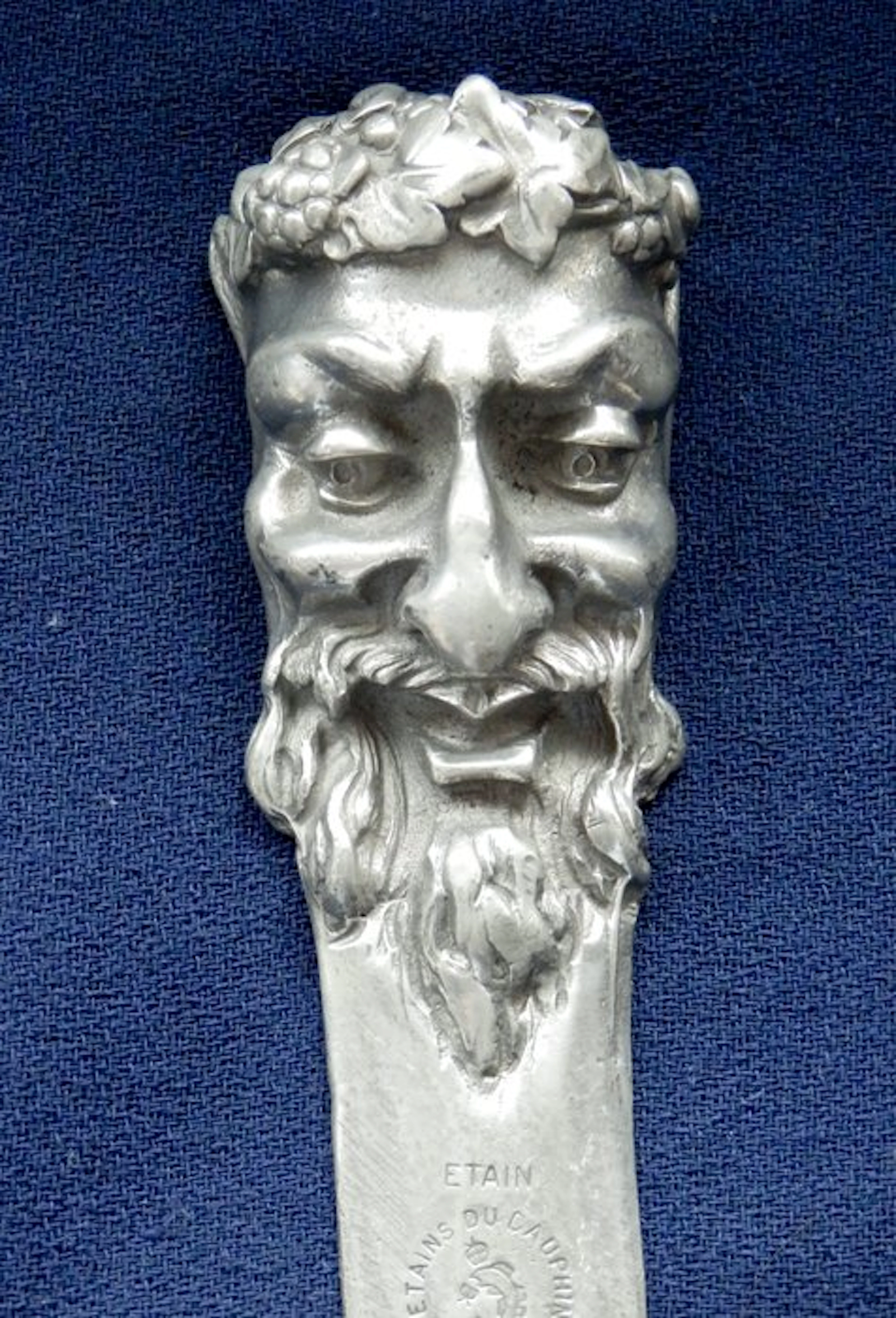 Art Nouveau briefopener - Motief Bachus - Paper knife - Tin