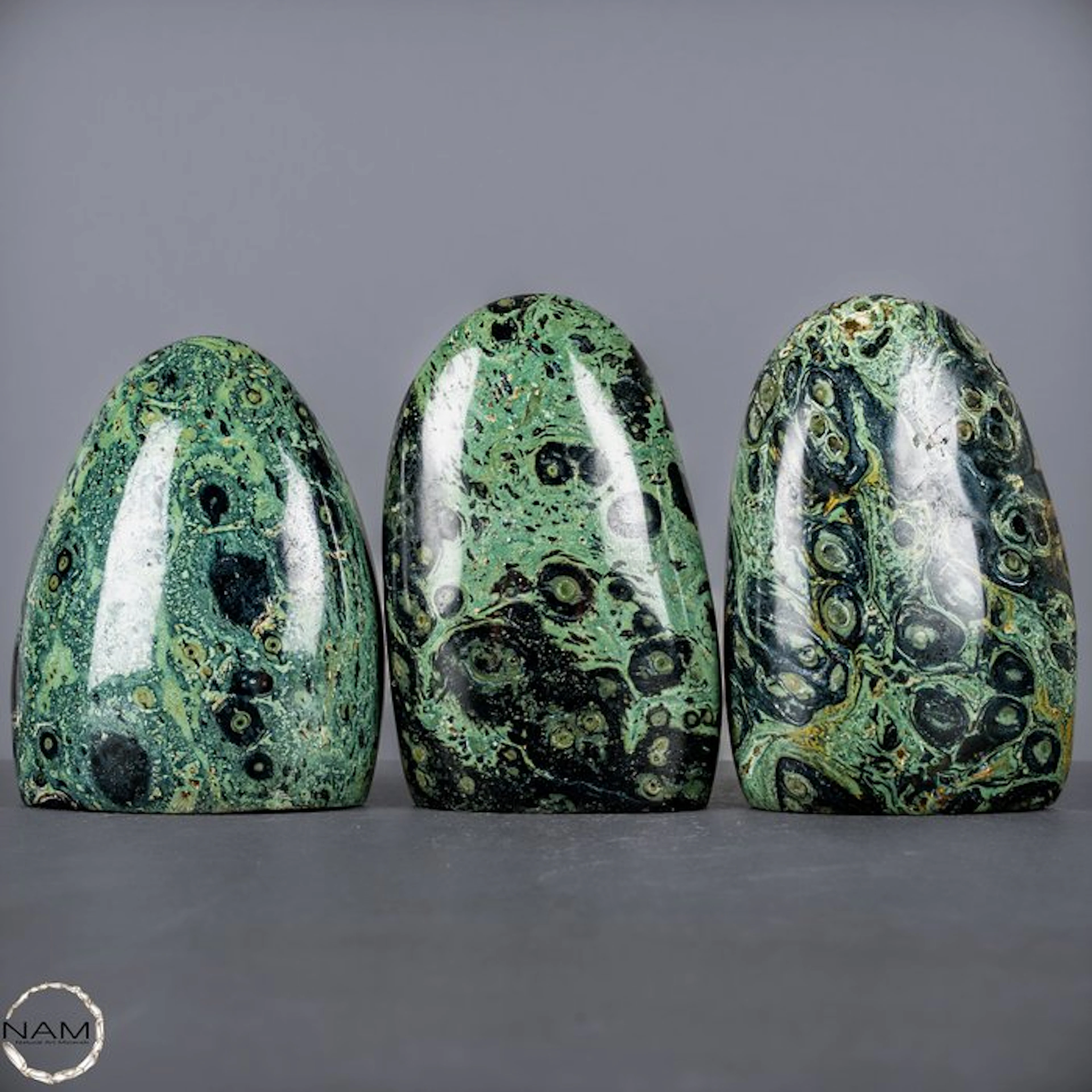 Kambaba Jaspis Trio – Fascinating natural art in...