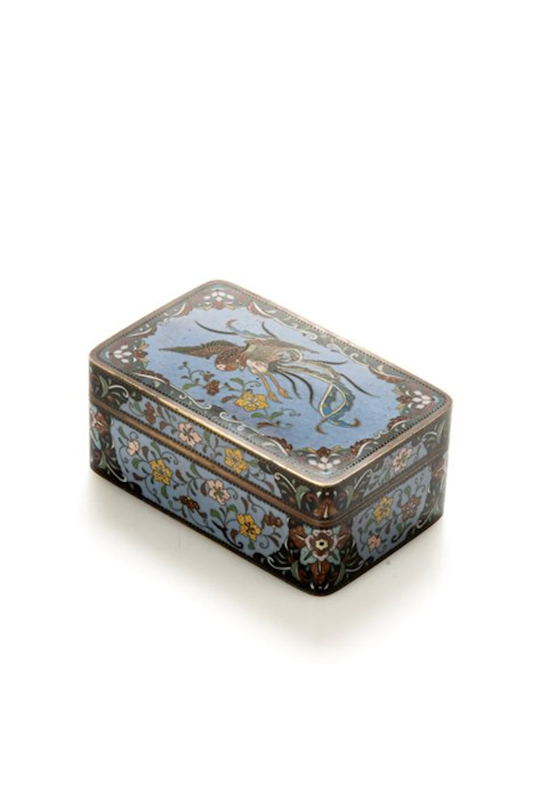 Box - A lovely cloisonné kōgō box 香合