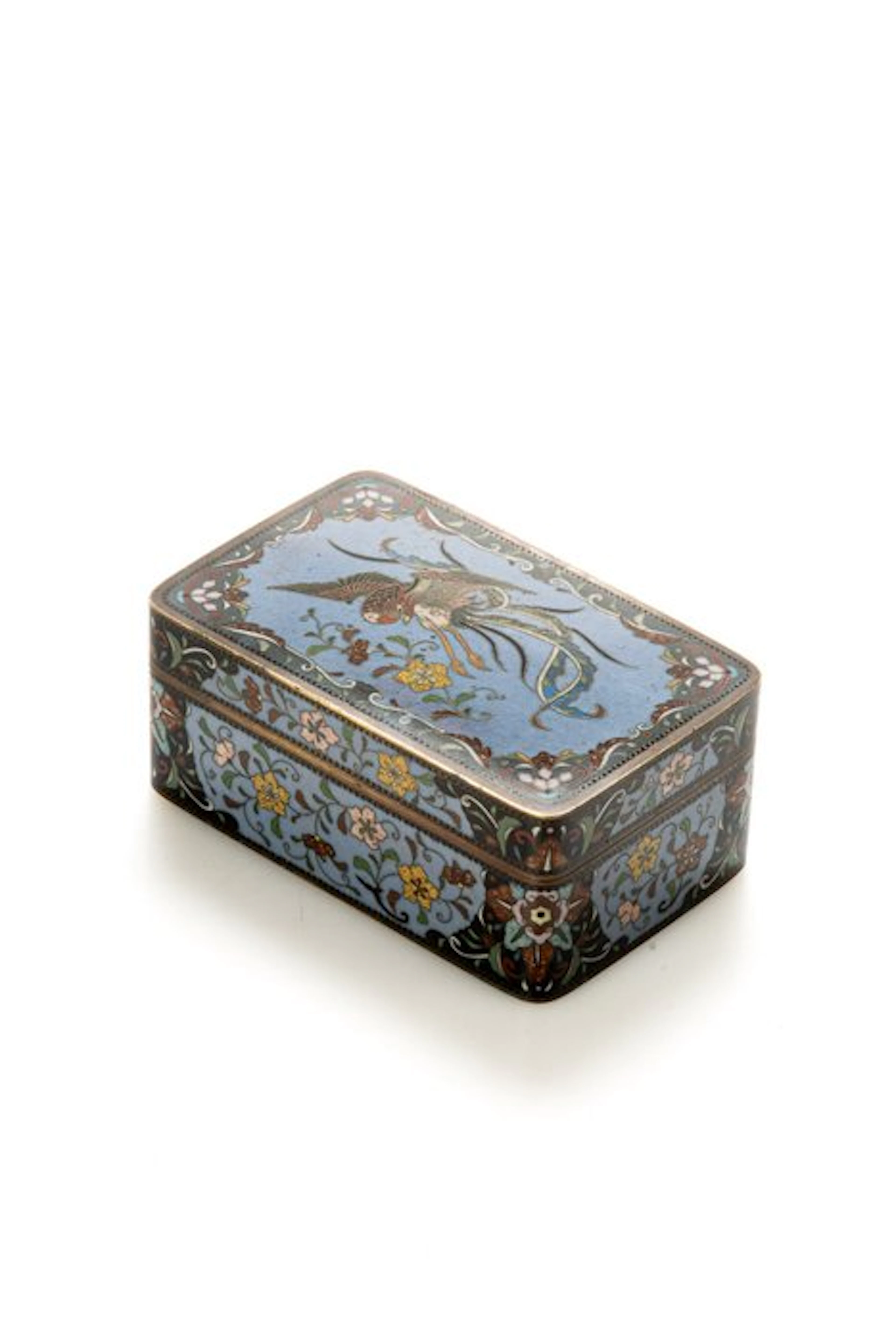 Box - A lovely cloisonné kōgō box 香合