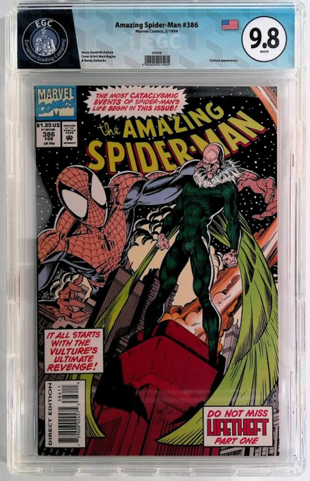 Amazing Spider-Man #386 - EGC 9.8 - 1 Graded comic - First edition - 1994